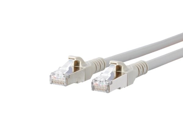 BTR - Koppeledning - RJ-45 (hann) til RJ-45 (hann) - 2 m - skjermet - CAT 6a - halogenfri - grå