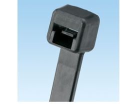 Panduit Cable Tie, 5.6"L (142mm), Miniature, Weather Resistant, Black, 100pc, Nylon, Svart, 142 mm