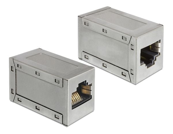 Delock - Nettverkkopler - RJ-45 (hunn) til RJ-45 (hunn) - CAT 6a