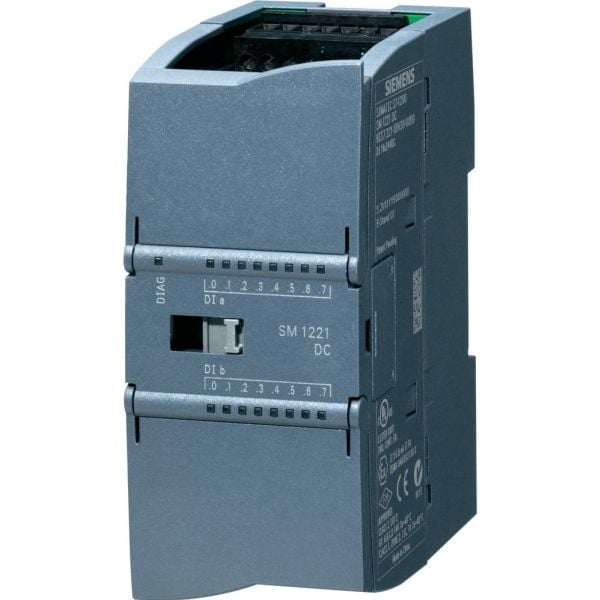 Siemens 6ES7221-1BF32-0XB0, Digitalt, Inngang, 8 kanaler, Kildekanal, 8 kanaler, Systemeffekt