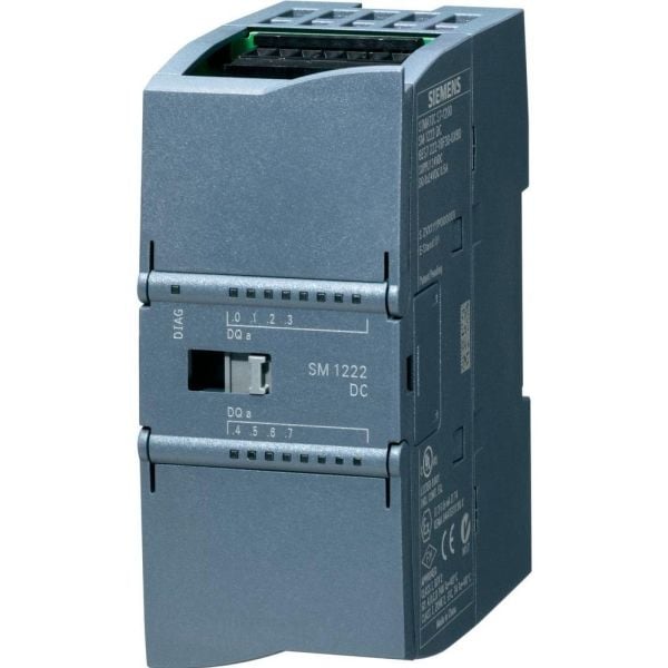 Siemens 6ES7222-1BF32-0XB0, Digitalt, Utgang (signal), 8 kanaler, 8 kanaler, 24 V, Sort
