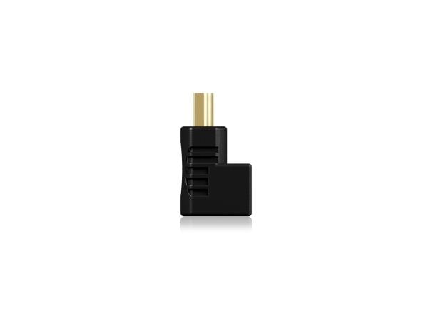 ICY BOX IB-CB009-1 - HDMI-adapter - HDMI hann til HDMI hunn - svart - 4K-støtte (en pakke 2)