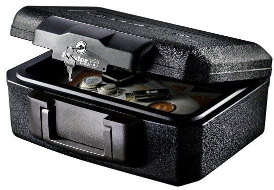 MASTER LOCK L1200, Kannettava kassakaappi, Musta, Avain, 5 L, 362 mm, 284 mm