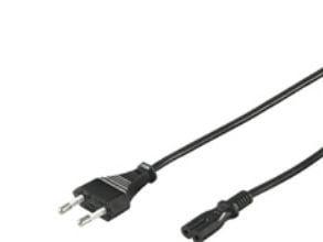 Goobay 95039, 5 m, Strömkontakt typ C, C7 coupler, H03VVH2-F2, 250 V