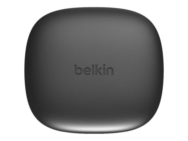 Belkin SoundForm Flow - True wireless-hodetelefoner med mikrofon - i øret - Bluetooth - aktiv støydemping - svart