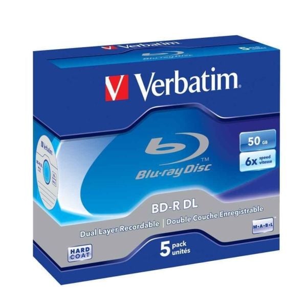 Verbatim - 5 x BD-R DL - 50 GB 6x - CD-eske