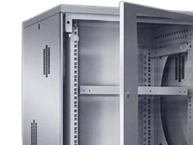 Rittal DK FlatBox - skap - egnet for veggmontering - lys grå, RAL 7035 - 15U - 48,3 cm (19 tommer)