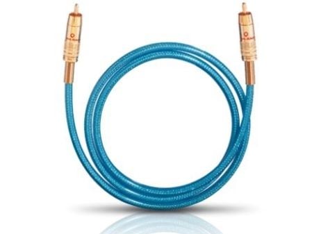 OEHLBACH NF 113 DIGITAL SET, 0.5m, RCA, Hankjønn, RCA, Hankjønn, 0,5 m, Blå