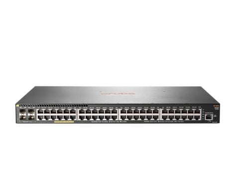 HPE Aruba 2930F 48G PoE+ 4SFP+ - Switch - L3 - Styrt - 48 x 10/100/1000 (PoE+) + 4 x 1 Gigabit / 10 Gigabit SFP+ (opplink) - rackmonterbar - PoE+ (...