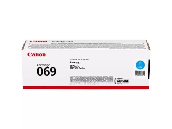 Canon 069 - Cyan - original - box - tonerkassett - för i-SENSYS LBP673Cdw, LBP673dw, MF752Cdw, MF754Cdw
