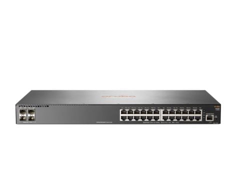 HPE Aruba 2930F 24G 4SFP - Switch - L3 - Styrt - 24 x 10/100/1000 + 4 x Gigabit SFP (opplink) - rackmonterbar