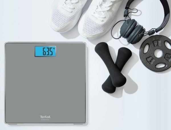 Tefal Classic PP150, Sähkökäyttöinen henkilövaaka, 160 kg, 100 g, Hopea, kg, lb, ST, Neliö