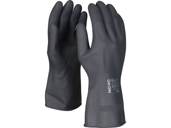 Kemihandsker, OX-ON® Chemical Comfort 6301, sort, str. 10, 1 par.