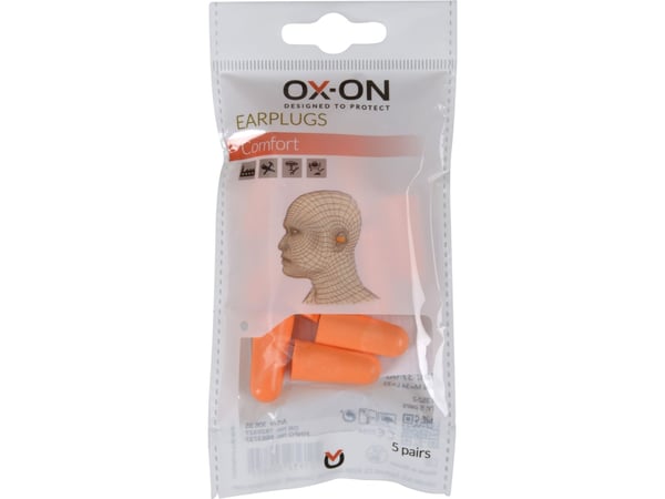 Ørepropper comfort - Bløde, smidige & smudsafvisende - 5 par