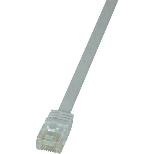 LogiLink SlimLine - Koblingskabel - RJ-45 (hann) til RJ-45 (hann) - UTP - CAT 6 - flat - hvit