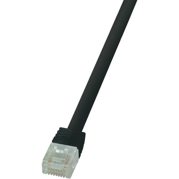 LogiLink SlimLine - Koblingskabel - RJ-45 (hann) til RJ-45 (hann) - UTP - CAT 6 - flat - svart