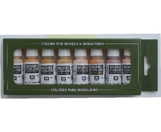 Vallejo 70.124, Rosa, Acryl maling, Væske, 17 ml, 8 stykker