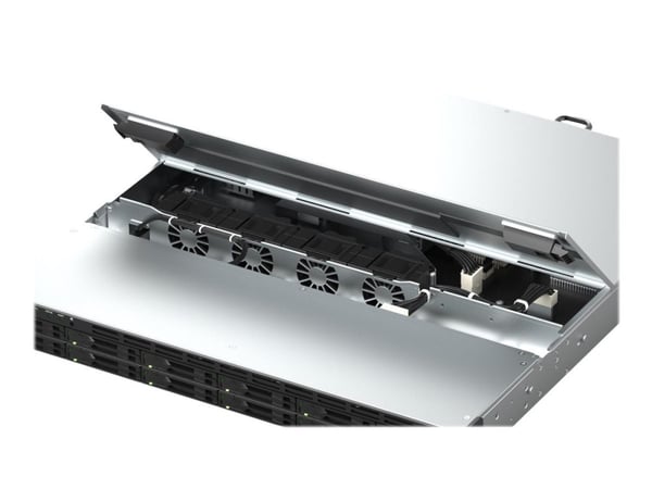 Synology FlashStation FS2500, NAS, Teline ( 1U ), AMD Ryzen, V1780B, Musta, Harmaa