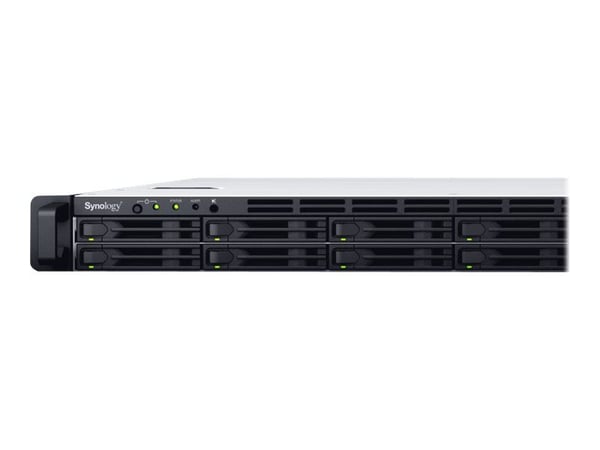 Synology FlashStation FS2500, NAS, Teline ( 1U ), AMD Ryzen, V1780B, Musta, Harmaa