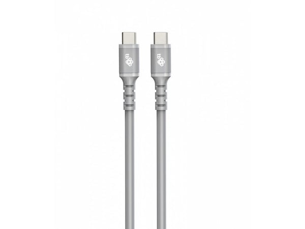 USB C til USB C-kabel 1 m, silikon grå