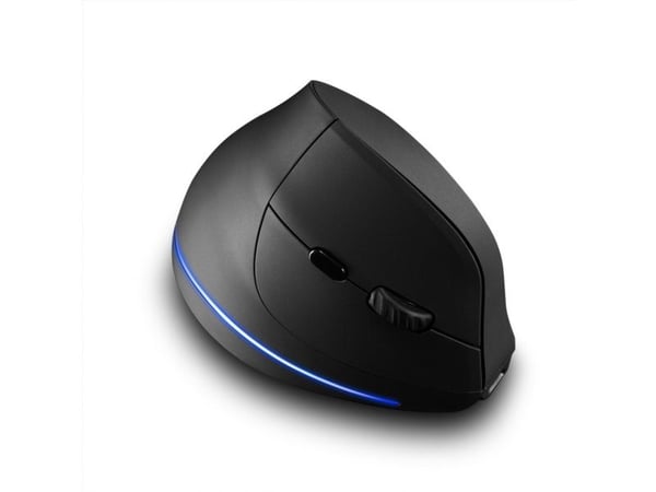 Media-Tech VERTIC RF MT1123 - Pystyhiiri - ergonominen - oikeakätinen - optinen - 5 painiketta - langaton - 2,4 GHz - langaton vastaanotin (USB)