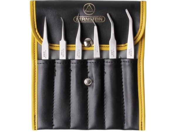 Bernstein 5-050, Rustfritt stål, Rustfritt stål, Flat, Konisk, Buet, Rett, 6 stk