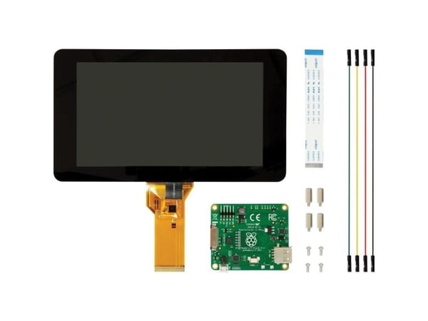 Raspberry Pi - Display - 7" - 800 x 480 piksler - for Raspberry Pi 2 Model B, 3 Model B