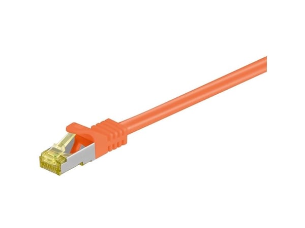 Goobay RJ-45 CAT7 25m, 25 m, Cat7, S/FTP (S-STP), RJ-45, RJ-45, Orange