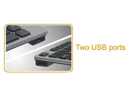 A4Tech KV-300H - Tastatur - USB - QWERTY - USA - grå, svart