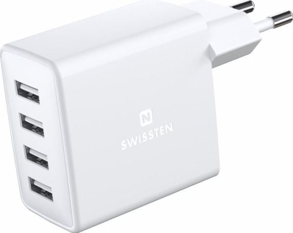 Mobil lader Swissten 4xUSB 4A 20W