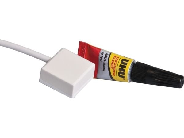 ABUS Potential-free Glass Breakage Detector with Adhesive - Gassensor - kabelansluten - vit