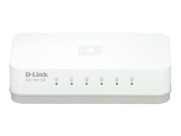 dlinkgo GO-SW-5E - Switch - 5 x 10/100 - stasjonær