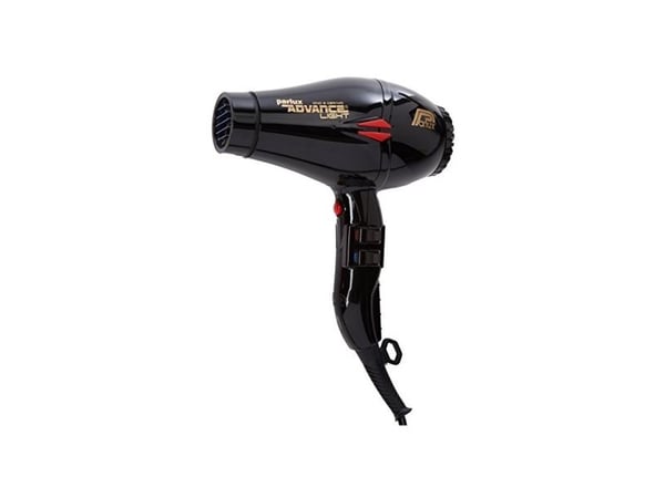 Parlux Advance Light, AC, 2500 timer, 83 m³/t, Sort, Monokromatisk, Hengeløkke