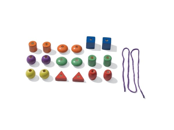 SES Creative Children''s I learn to Thread Beads, Pärlset för barn, 3 År, Multifärg, 1 styck
