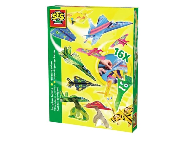 SES Creative 00852, Origamisett for barn, 5 år, Papir, flerfarget, 16 deler