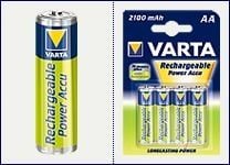 Varta -56706B, Oppladbart batteri, AA, Nikkelmetallhydrid (NiMH), 1,2 V, 4 stykker, 2100 mAh