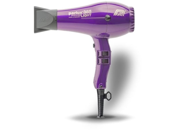 Parlux 385, 2200 timer, 79 m³/t, Fiolett, Hengeløkke, 3 m, 2150 W