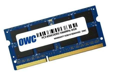 Other World Computing - DDR3 - modul - 8 GB - SO DIMM 204-pin - 1066 MHz / PC3-8500 - CL7 - 1.5 V - ikke-bufret - ikke-ECC