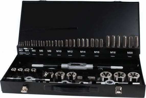 Abraboro gjengeverktøyssett M3-M20 ABRABORO HSS-G [55 deler]