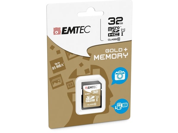 EMTEC Gold+ - Flashminnekort - 32 GB - Class 10 - SDHC