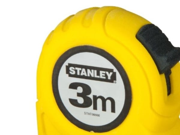 Stanley - Målebånd - 3 m - bladbredde: 12.7 mm