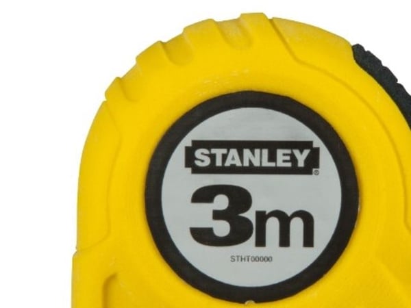 Stanley - Målebånd - 3 m - bladbredde: 12.7 mm