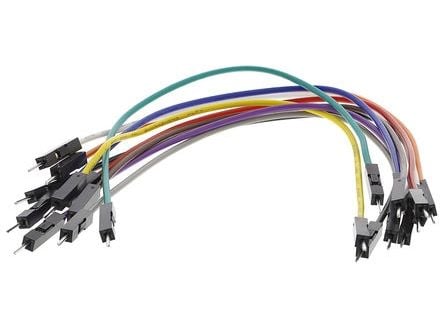 MikroElektroniikka MIKROE-513 Jumper-kaapeli Raspberry Pi, Banana Pi, Arduino [10x Trådbro-stik - 10x Trådbro-stik] 15.00 cm Flerfarvet
