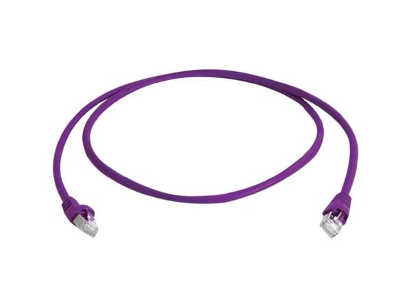 Telegärtner S-FTP, Cat.6A,3m, 3 m, Cat6a, S/FTP (S-STP), RJ-45, RJ-45, Lilla