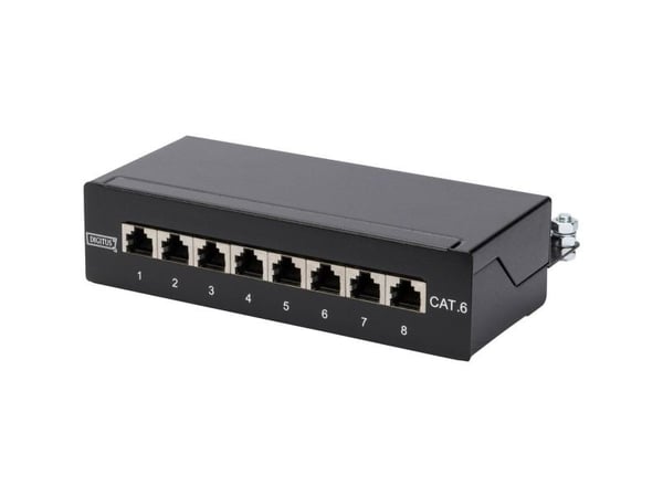 DIGITUS DN-91608SD - Patch-panel - CAT 5e - 1U - 8 portar