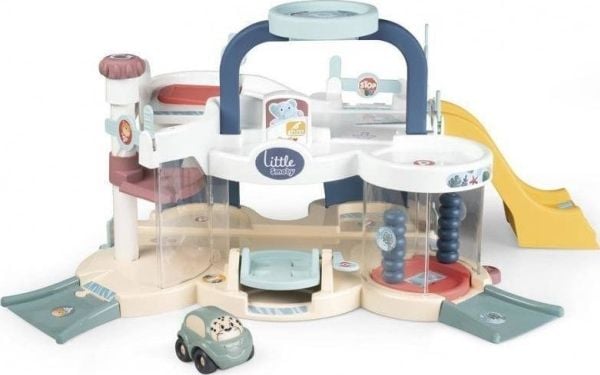 Smoby Little Min første garasjelekebil Vroom Planet