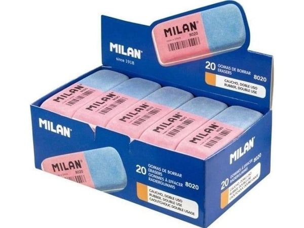 Milan Eraser for blekk og blyant (20szt) MILAN