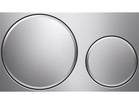 GEBERIT Sigma20 kontrollplate for frontkontroll og innbyggingssisterner