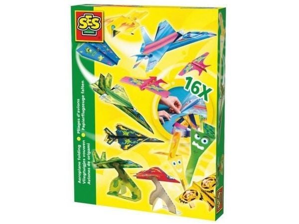 SES Creative 00852, Origamisett for barn, 5 år, Papir, flerfarget, 16 deler