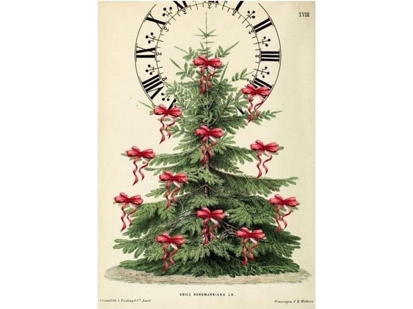 Madame Treacle konvolutt B6 med julemotiv og klokke